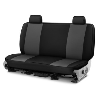 Saddleman® - NeoSupreme 3rd Row Charcoal with Black Custom Seat Covers