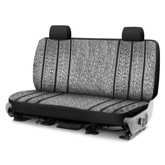 Saddleman® - Saddle Blanket 1st Row Black Custom Seat Covers