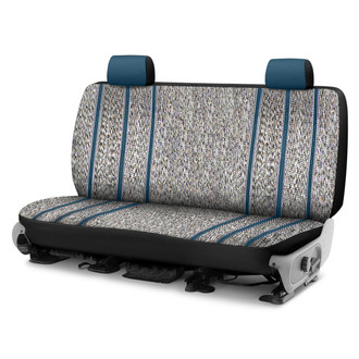 Saddleman® - Saddle Blanket 1st Row Blue Custom Seat Covers