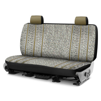 Saddleman® - Saddle Blanket 1st Row Tan Custom Seat Covers