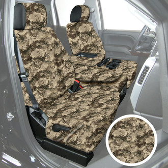 Saddleman® - TrueTimber 1st Row Viper Western Camo Custom Seat Covers