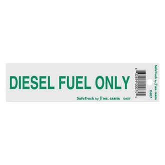 SafeTruck® - "Diesel Fuel Only" 1.5" x 5" Decal