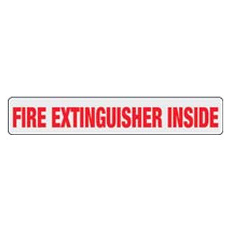 SafeTruck® - "Fire Extinguisher Inside" 2" x 12" Decal