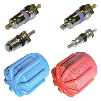 Santech® - A/C System Valve Core and Cap Kit