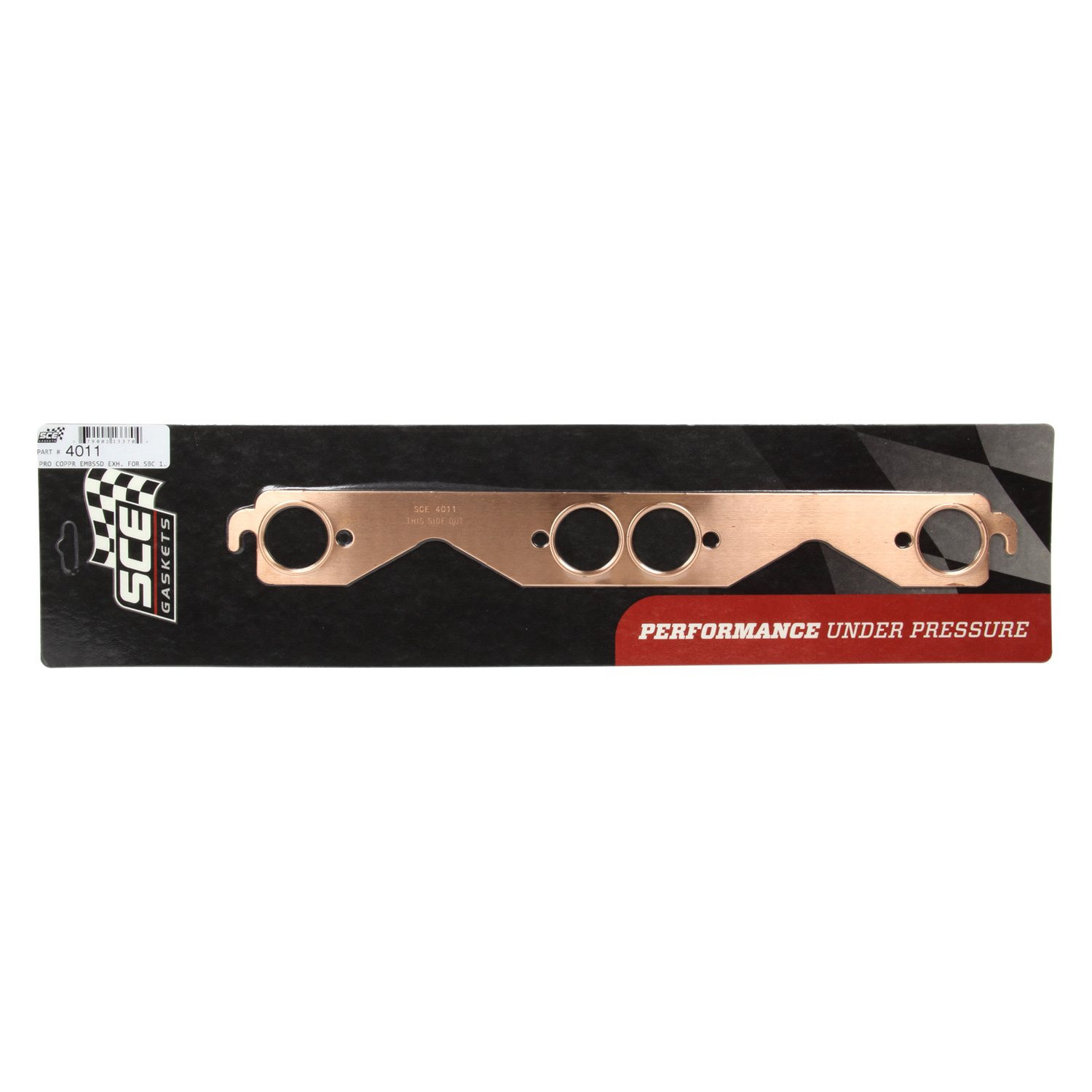 Remflex 2016 Exhaust Gasket Set For Chevy V8 - 2-Pack Square Port Header Gaskets For Small Block 262-400