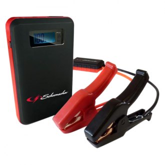 Schumacher SJ1329 Jump Starter and Portable Power Port - 600 Peak Amp, 12V  - For Power Sports, Motorcycles, 4-6 Cylinder Cars, Black