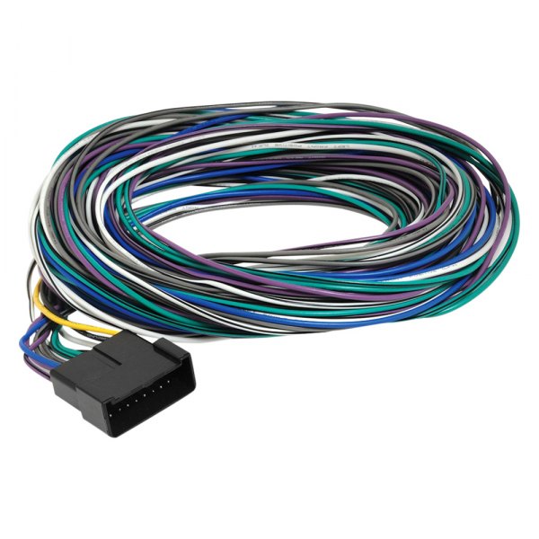 Scosche® - Aftermarket Radio Wiring Harness with OEM Plug and 18' Extension for Rear Amplifier/Tuner Locations