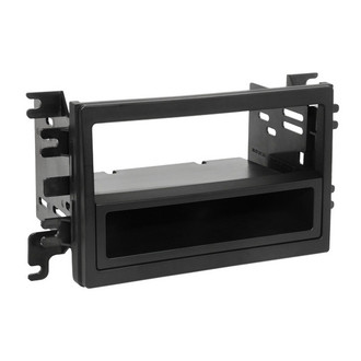 Scosche® - Double DIN Black Stereo Dash Kit with Optional Storage Pocket