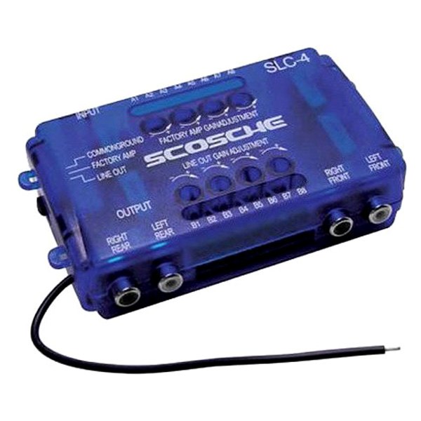 Scosche® - 80W 4-Channel Line-Out Converter