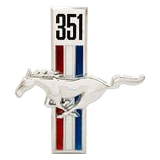 Scott Drake® C7ZZ-16229-W - Driver Side 351 Running Horse Fender Emblem