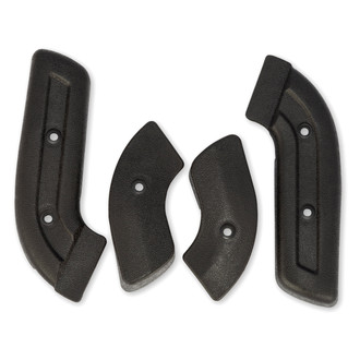 Scott Drake® - Seat Hinge Covers, Black