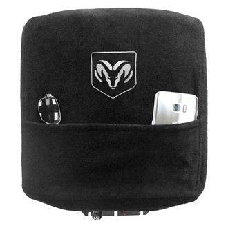 Seat Armour® - Black Cotton/Terry Velour Console Cover
