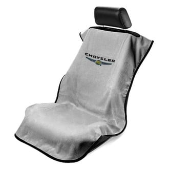 Seat Armour® - Gray Towel Seat Cover with Chrysler Logo