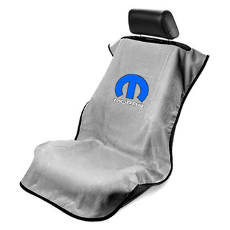 Seat Armour® - Gray Towel Seat Cover with Mopar Logo