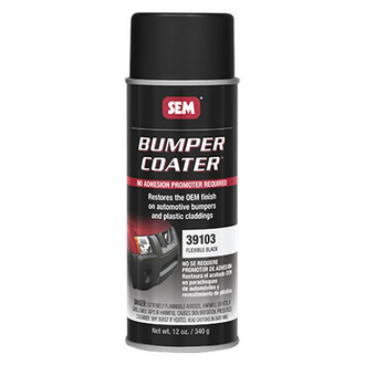 SEM® - Bumper Coater™ 12 fl. oz. Flexible Black Aerosol Automotive Bumpers and Plastic Paint