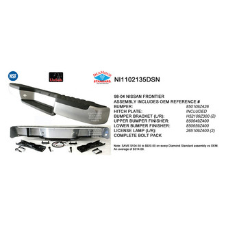 Sherman® - Rear Step Bumper Assembly (Value Line)