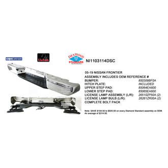 Sherman® - Rear Step Bumper Assembly (Value Line)