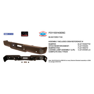 Sherman® - Rear Step Bumper Assembly (Value Line)