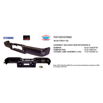Sherman® - Rear Step Bumper Assembly (Value Line)