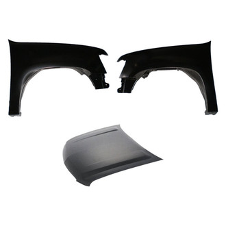 Sherman® BNDL-207768 - 3-Piece (Hood Panel, Front Driver and Passenger Side Fender) (CAPA Certified)