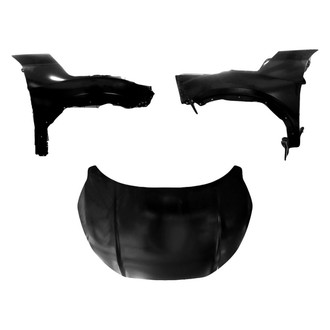 Sherman® BNDL-207879 - 3-Piece (Hood Panel, Front Driver and Passenger Side Fender) (CAPA Certified)