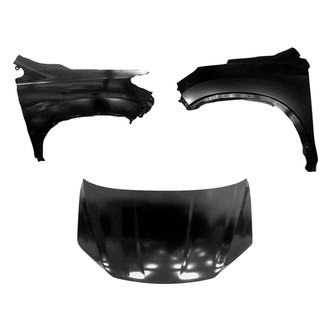 Sherman® BNDL-207883 - 3-Piece (Hood Panel, Front Driver and Passenger Side Fender) (CAPA Certified)