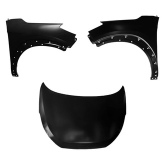 Sherman® BNDL-207952 - 3-Piece (Hood Panel, Front Driver and Passenger Side Fender) (CAPA Certified)