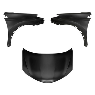 Sherman® BNDL-208277 - 3-Piece (Hood Panel, Front Driver and Passenger Side Fender) (CAPA Certified)