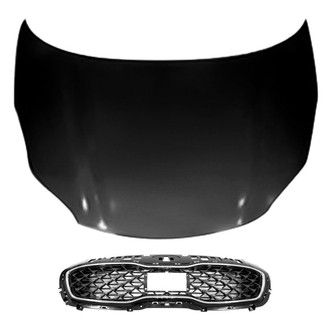 Sherman® - 2-Piece (Hood Panel, Grille) (CAPA Certified)