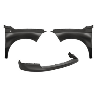 Sherman® - 3-Piece (Front Upper Bumper Cover, Front Driver and Passenger Side Fender) (CAPA Certified)