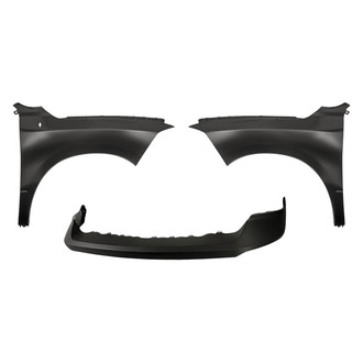 Sherman® - 3-Piece (Front Upper Bumper Cover, Front Driver and Passenger Side Fender) (CAPA Certified)