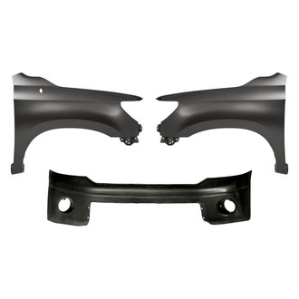 Sherman® - 3-Piece (Front Bumper Cover, Front Driver and Passenger Side Fender) (CAPA Certified)
