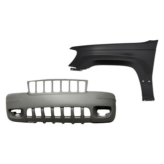 Sherman® - 2-Piece (Front Bumper Cover, Front Driver Side Fender) (Value Line)