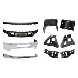 Sherman® - 10-Piece (Front Bumper Face Bar, Front Lower Bumper Air Deflector, Front Lower Bumper Valance, Front Bumper Impact Bar Bracket, Front Support Bracket, Front Upper Bumper Cover) (Value Line)