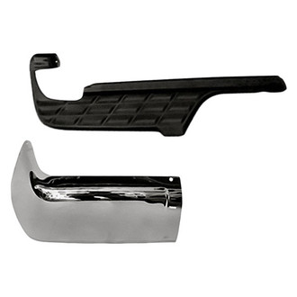 Sherman® - 2-Piece (Rear Passenger Side Bumper End, Rear Passenger Side Bumper Step Pad) (Value Line)