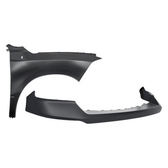 Sherman® - 2-Piece (Front Upper Bumper Cover, Front Passenger Side Fender) (CAPA Certified)