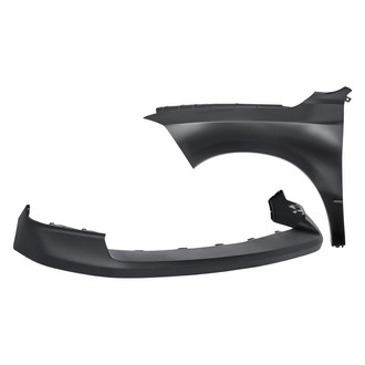 Sherman® - 2-Piece (Front Upper Bumper Cover, Front Driver Side Fender) (Value Line)