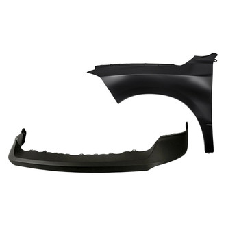 Sherman® - 2-Piece (Front Upper Bumper Cover, Front Driver Side Fender) (Value Line)