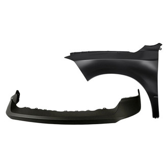 Sherman® - 2-Piece (Front Upper Bumper Cover, Front Driver Side Fender) (CAPA Certified)