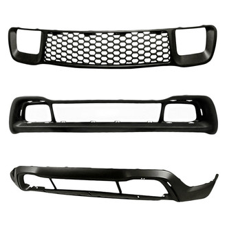 Sherman® - 3-Piece (Front Lower Bumper Cover, Front Bumper Grille, Grille Frame) (Value Line)