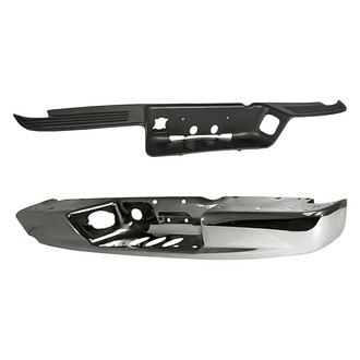 Sherman® - 2-Piece (Rear Bumper Face Bar, Rear Bumper Step Pad) (Value Line)