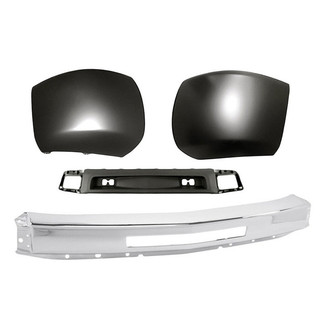 Sherman® - 4-Piece (Front Bumper Face Bar, Front Bumper Air Deflector, Front Inner and Outer Bumper End) (Value Line)