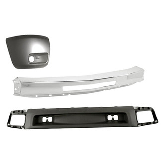 Sherman® - 3-Piece (Front Bumper Face Bar, Front Bumper Air Deflector, Front Driver Side Bumper End) (Value Line)