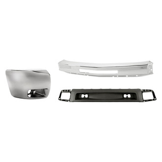 Sherman® - 3-Piece (Front Bumper Face Bar, Front Bumper Air Deflector, Front Passenger Side Bumper End) (Value Line)