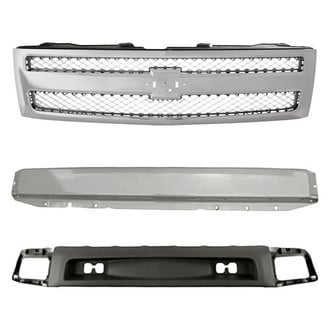 Sherman® - 3-Piece (Grille, Front Bumper Reinforcement, Front Bumper Air Deflector) (Value Line)
