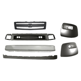 Sherman® - 6-Piece (Grille, Front Bumper Reinforcement, Front Bumper Air Deflector, Front Bumper Deflector Extension, Front Inner and Outer Bumper End) (Value Line)