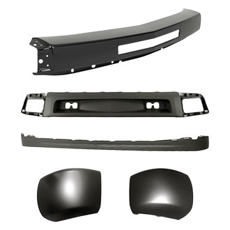Sherman® - 5-Piece (Front Bumper Face Bar, Front Bumper Air Deflector, Front Bumper Deflector Extension, Front Inner and Outer Bumper End) (Value Line)