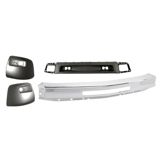 Sherman® - 4-Piece (Front Bumper Face Bar, Front Bumper Air Deflector, Front Inner and Outer Bumper End) (Value Line)