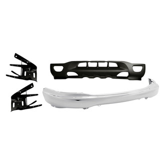Sherman® - 4-Piece (Front Bumper, Front Bumper Valance, Front Driver and Passenger Side Bumper Bracket) (Value Line)