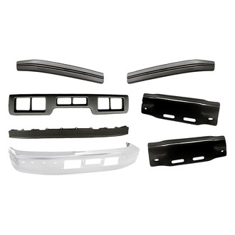 Sherman® - 7-Piece (Front Bumper, Front Bumper Valance, Front Driver and Passenger Side Bumper Mounting Arm, Front Center Driver Side Passenger Side Bumper Impact Strip) (Value Line)